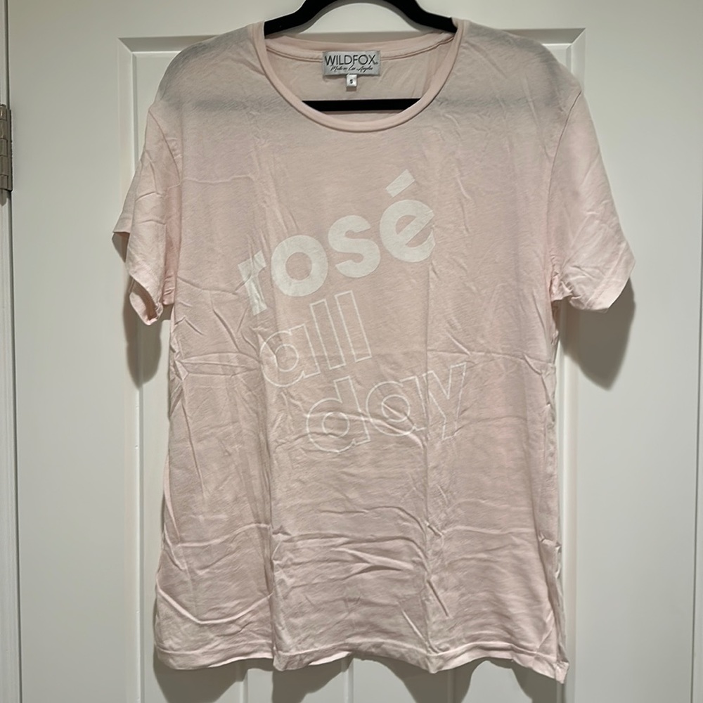 Wildfox Rosé all day tee